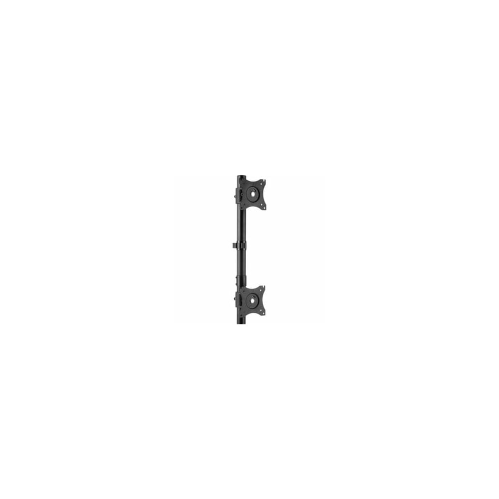 Soporte Vertical De Acero Para Doble Monitor Vesa, Ajustable, Hasta 27"" - Ideal Para Oficina