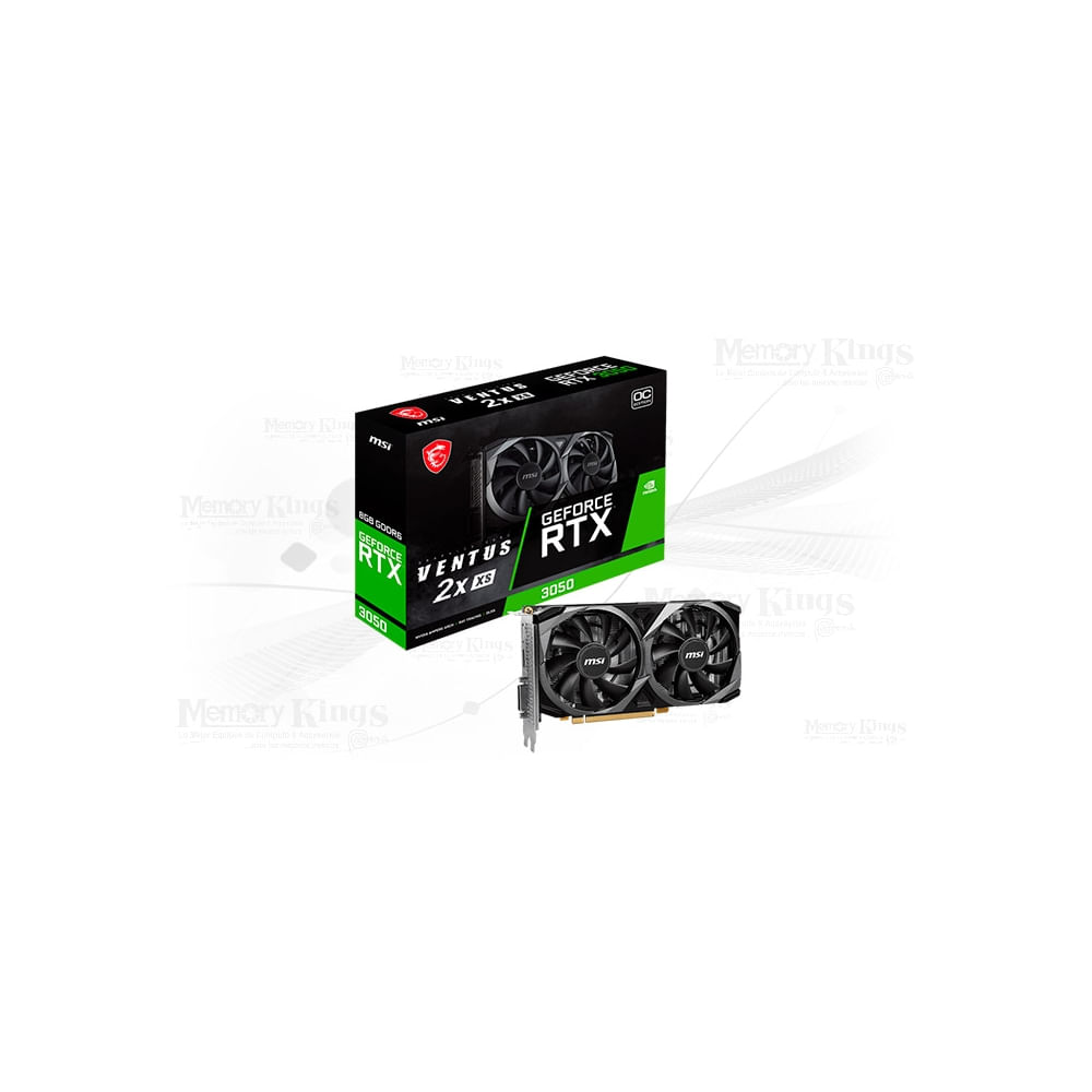Msi Geforce Rtx 3050 Ventus 2X Xs 8Gb Oc - Tarjeta De Video Gddr6, Pcie 4.0, Rendimiento Avanzado