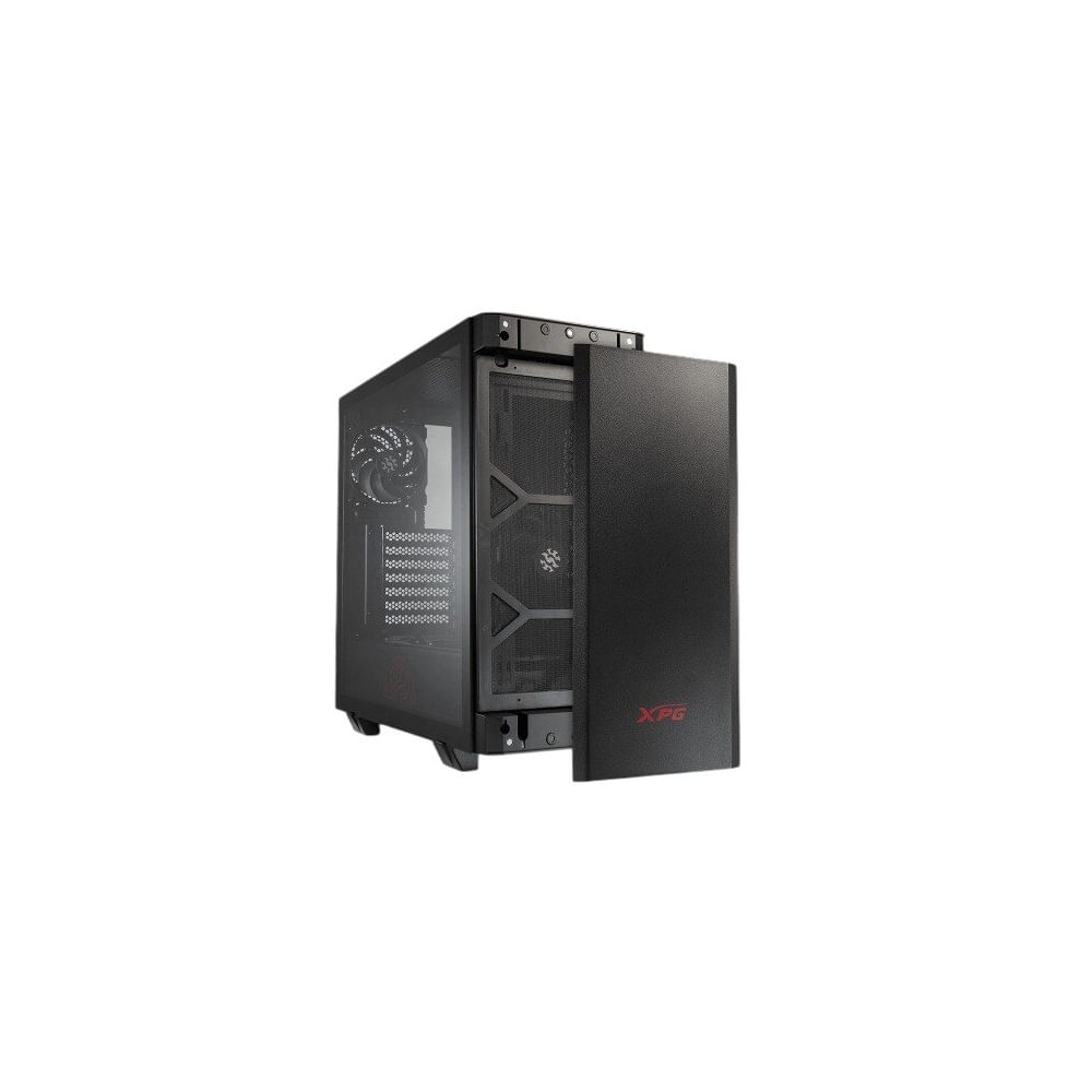 Case Xpg Invader X Negro Atx Con Excelente Ventilación Y Diseño Moderno Para Gaming