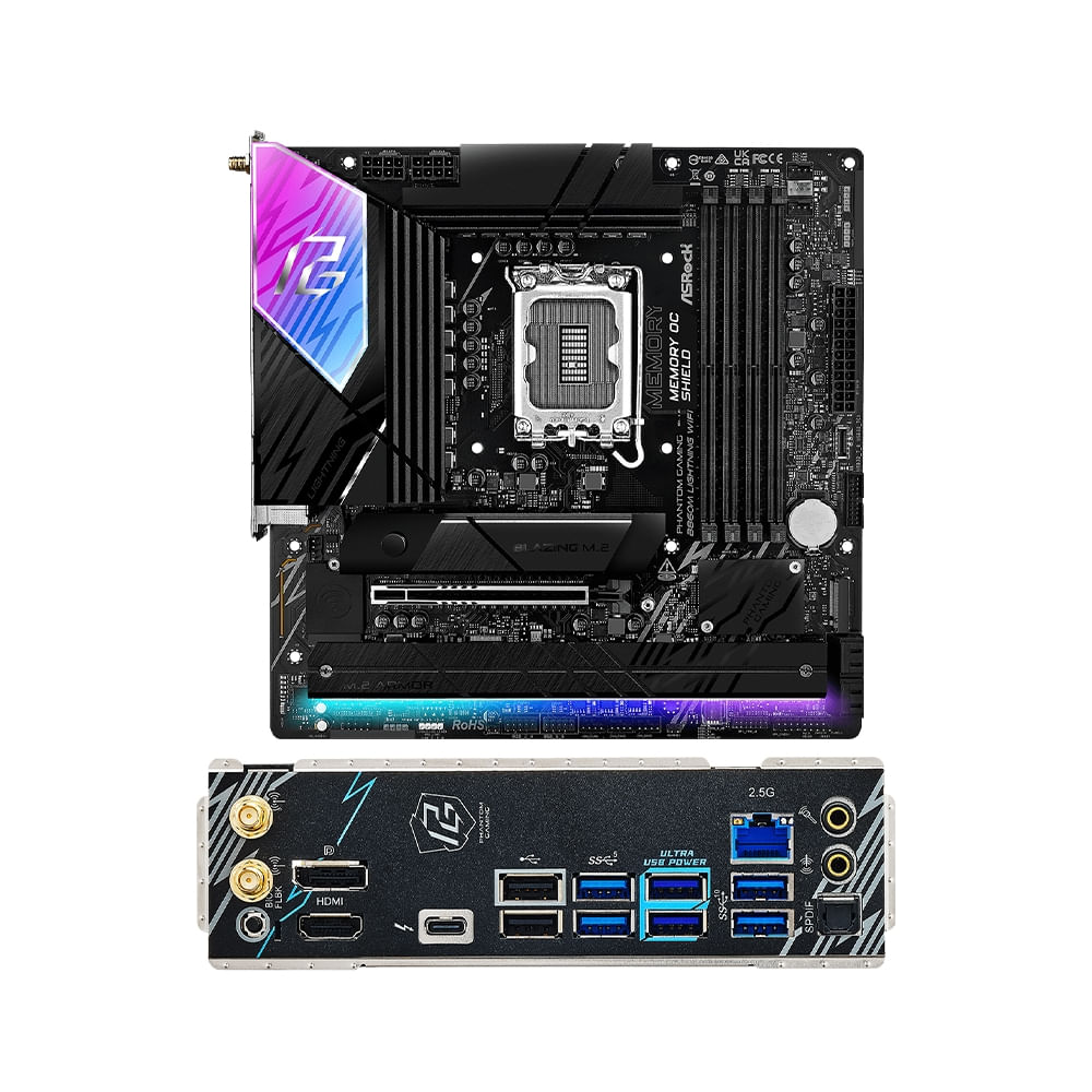 Placa Base Msi B860M Lightning Wf, Socket Lga 1700, Ddr5, Micro Atx, Compatibilidad Intel