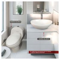 Combo De Inodoro One Piece Essence Blanco + Bowl Hanna Blanco  -  Stone