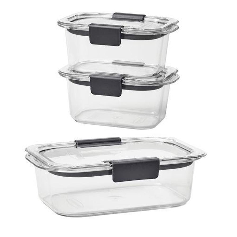 Set de 3 herméticos de plastico Brilliance Rubbermaid Tritan 2025903