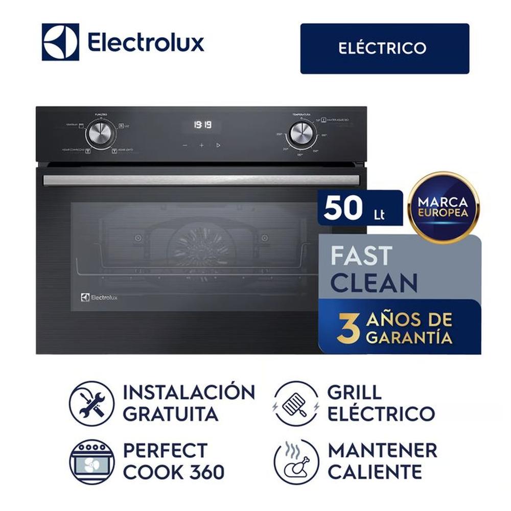 Horno Convección Empotrable Negro Eléctrico Electrolux 50L OE4EH