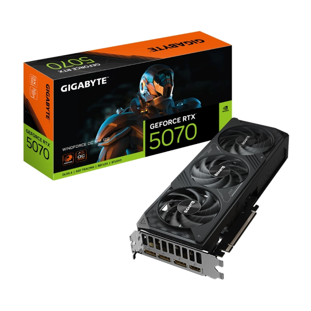 Gigabyte Geforce Rtx 5070 Windforce Oc - Tarjeta Gráfica Sff 12Gb Gddr7, Pcie Gen 5.0