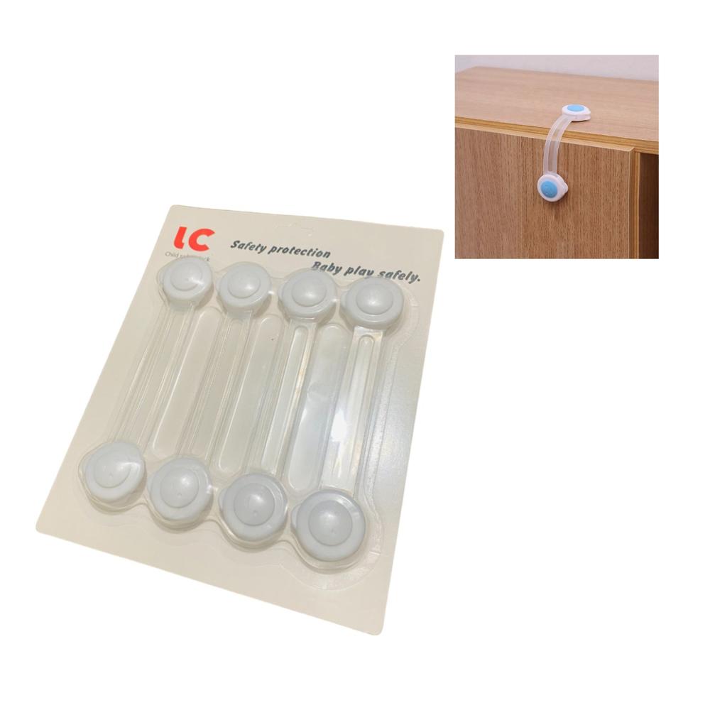 Seguros Cajonero Niños Pack x 8 Unds Blanco