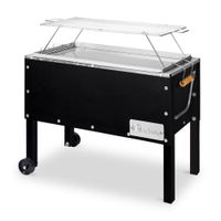 Caja China Mediana Grillcorp Black Premium con Parrilla de Acero Inoxidable