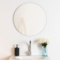 Espejo de Baño Tuhome Modelo ED40116 de MDP Circular 50cm x 1.9cm