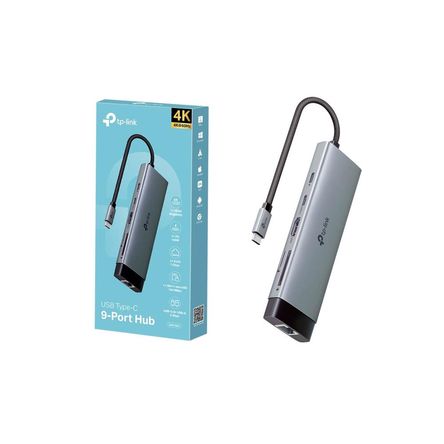 TP-LINK UH9120C Adaptador Hub USB Tipo C 9 puertos en 1 TP-LINK UH9120C Adaptador Hub USB Tipo C 9 puertos en 1