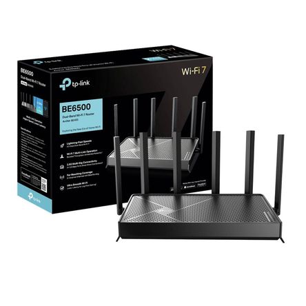 TP-LINK Router Archer BE400 BE6500 Wi-Fi 7 Doble Banda Easy Mesh