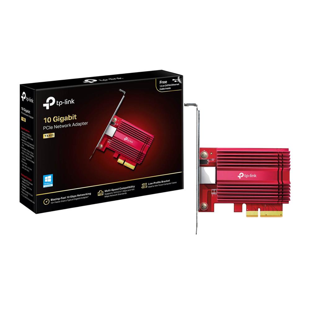 Adaptador De Red Tp-Link Tx401 Tarjeta Pci Express De 10 Gigabits Adaptador De Red Tp-Link Tx401 Tarjeta Pci Express De 10 Gigabits