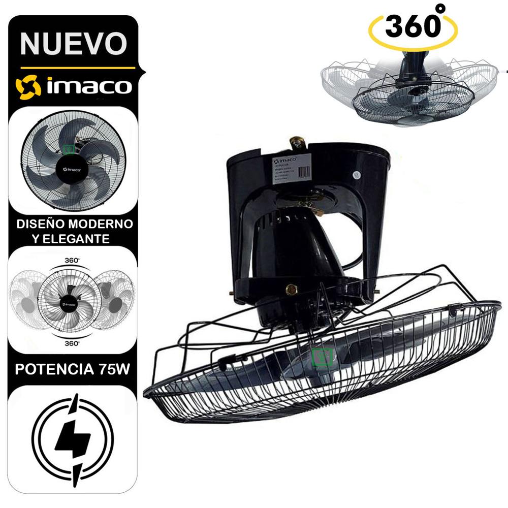 Ventilador de Techo Orbital 360° OCF7919 Negro