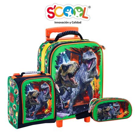 Set Maleta Grande Jurassic World Magic Premium - Scool