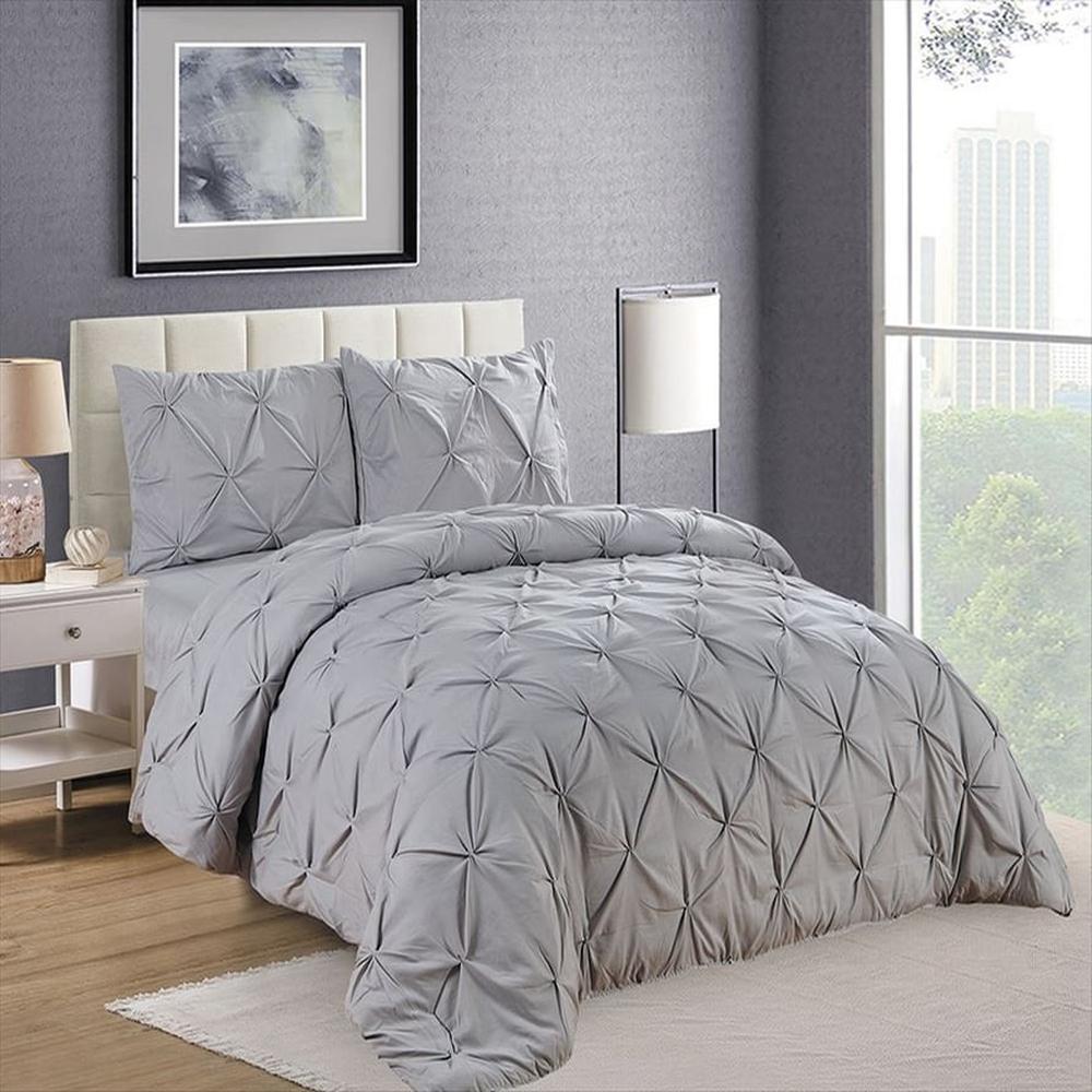 Edredón 2 plazas + Juego de Sábanas 100% Algodón 5 Piezas