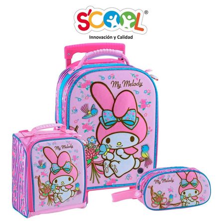 Set Maleta Mediana My Melody Magic Premium - Scool