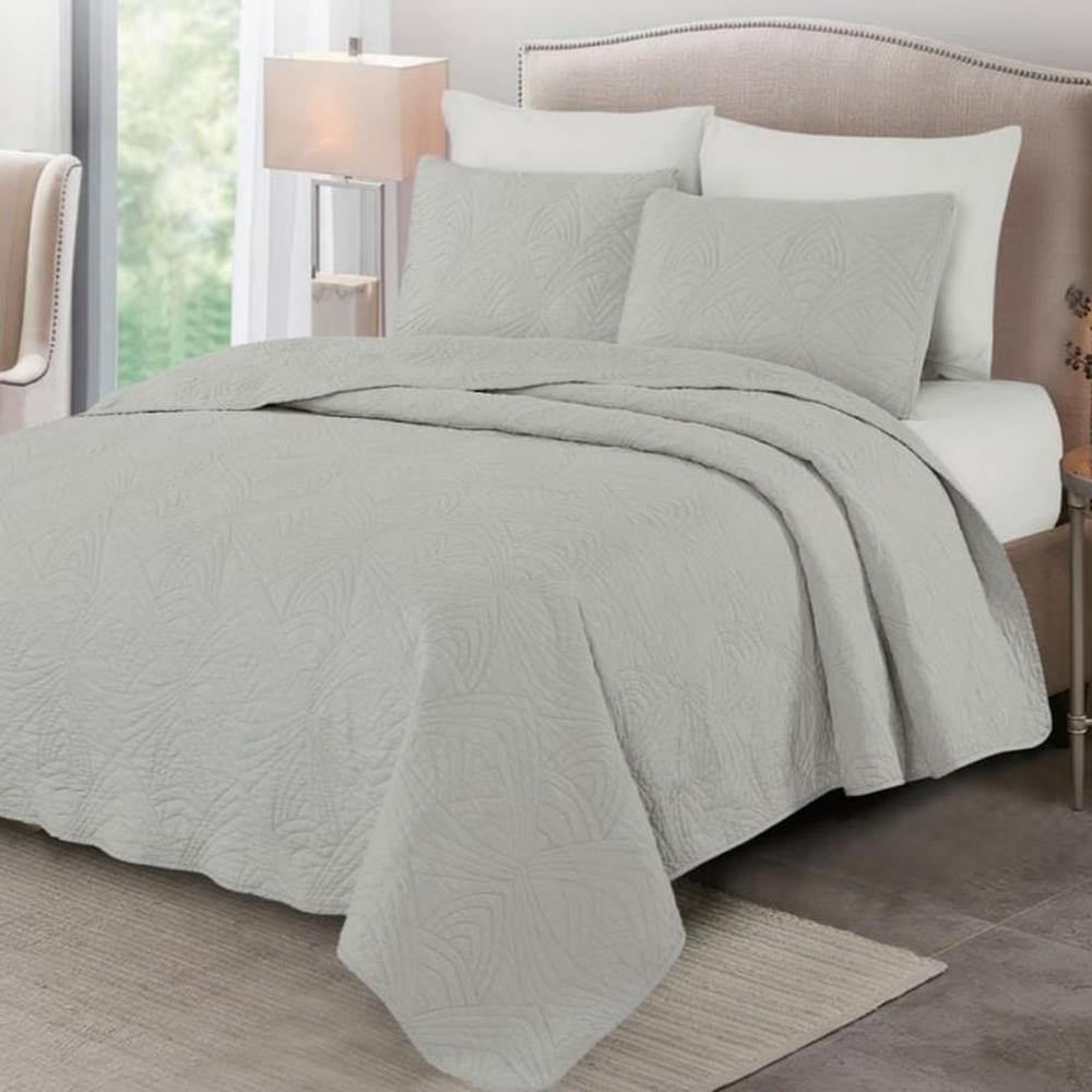 Cubrecama King + Juego de Sábanas 100% Algodón - 5 piezas