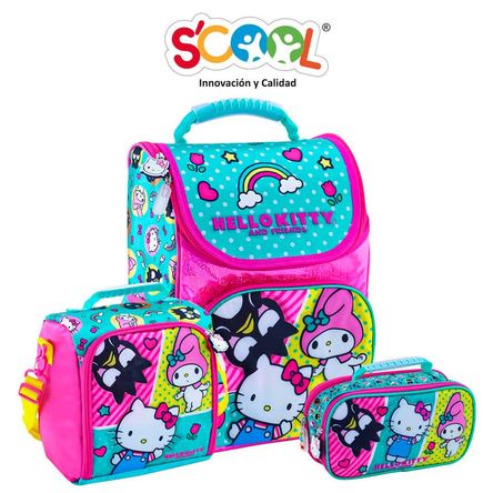 Set Mochila Pick Hello Kitty Magic Premium - Scool