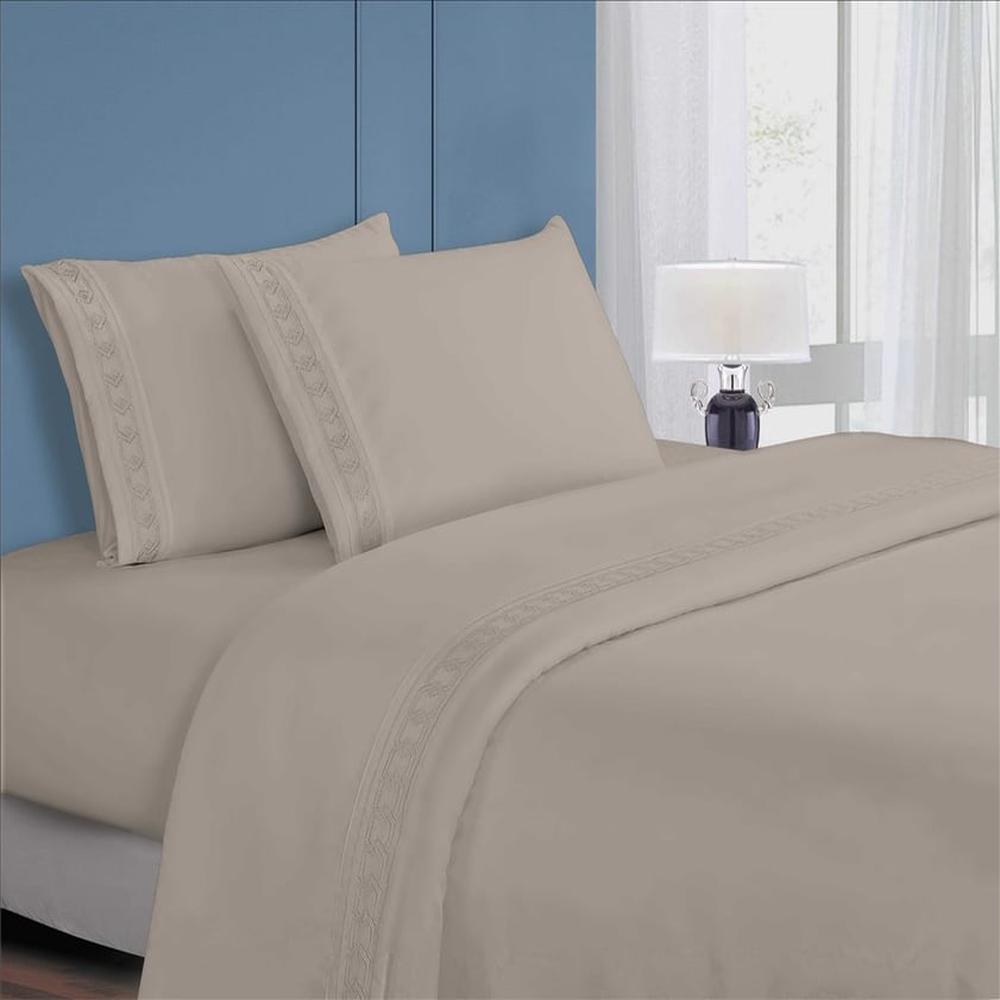 Juego de Sábanas 2 plz 100% Algodón con Bordado