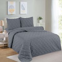Cubrecama King + Juego de Sábanas 100% Algodón - 5 piezas