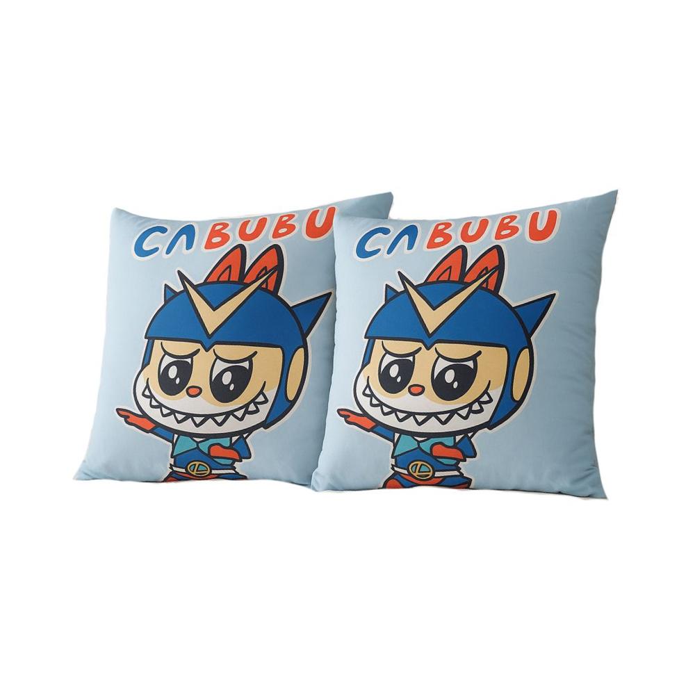 Almohada Cojin de Cama Labubu Set x2 Celeste