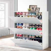 Zapatera Xl Blanca - capacidad hasta 36 pares talla 42