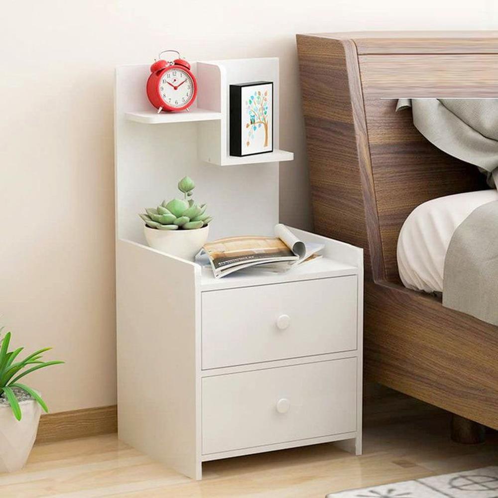 Velador con dos cajones bulma - Villa Hogar