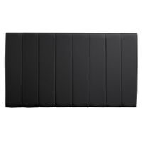 Cabecera Queen Boston negro ultra cuero