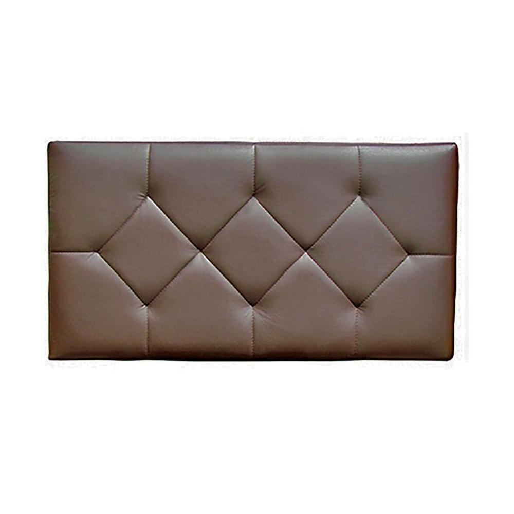 Cabecera Rombo 1.5 plazas chocolate - Villa Hogar.