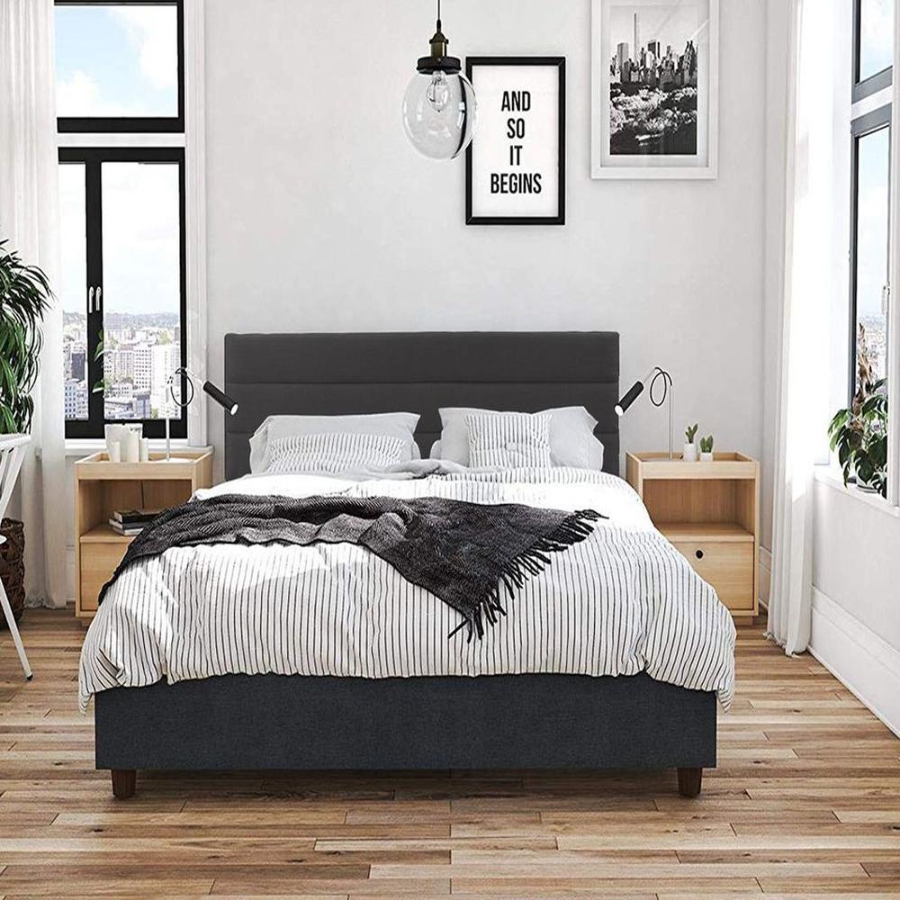 Cabecera France 2 plazas negro - Villa Hogar