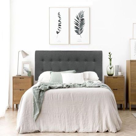 Cabecera cube Queen plomo - Villa Hogar Cabecera cube Queen plomo - Villa Hogar