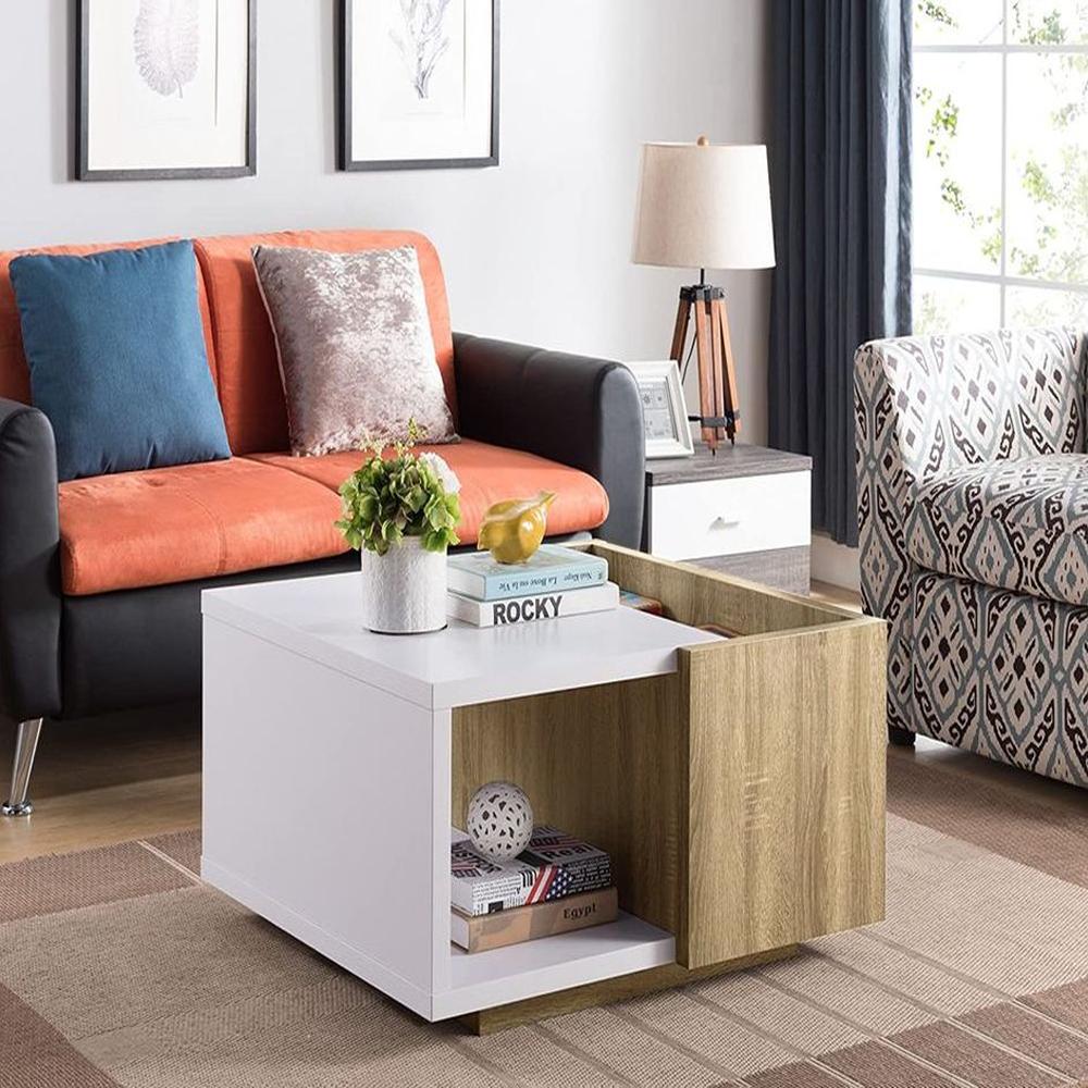 Mesa de centro Arlett roble rústico - Villa Hogar