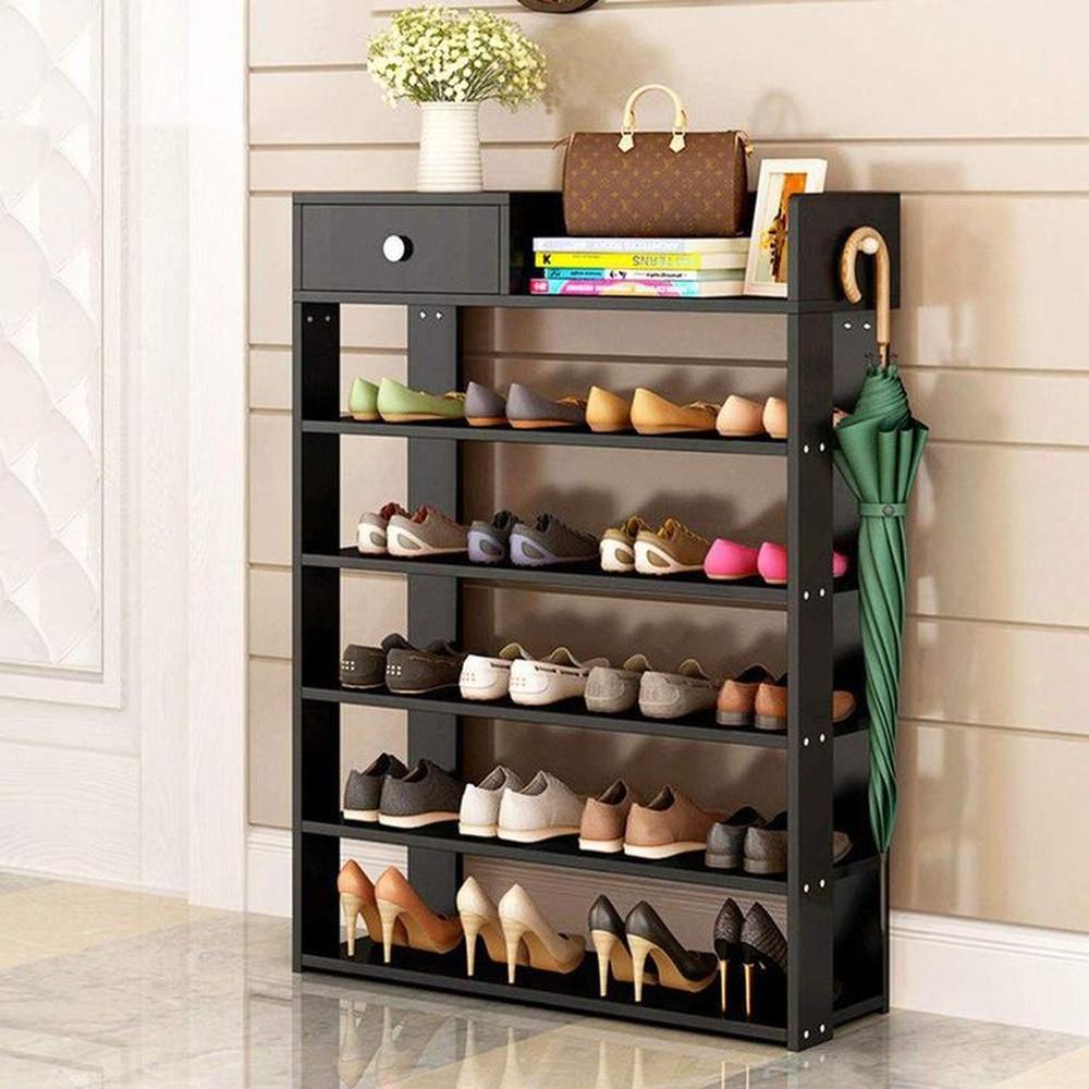 Zapatera multifunción Cami negro - Villa Hogar