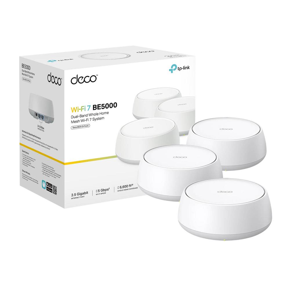 Mesh Deco BE25 3-pack Tp-Link Wi-Fi 7 BE3600 de Doble Banda Mesh Deco BE25 3-pack Tp-Link Wi-Fi 7 BE3600 de Doble Banda