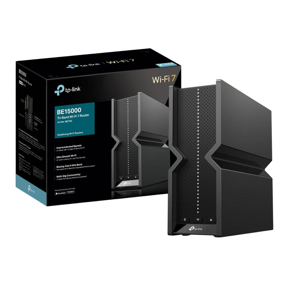 TP-LINK Archer BE700 BE15000 Router Triple Banda Wi-Fi 7 Easy Mesh