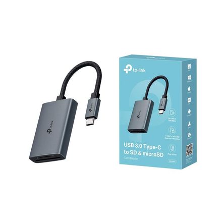 TP-LINK Lector de tarjetas UA430C USB 3.0 Tipo-C a SD y microSD 3.0