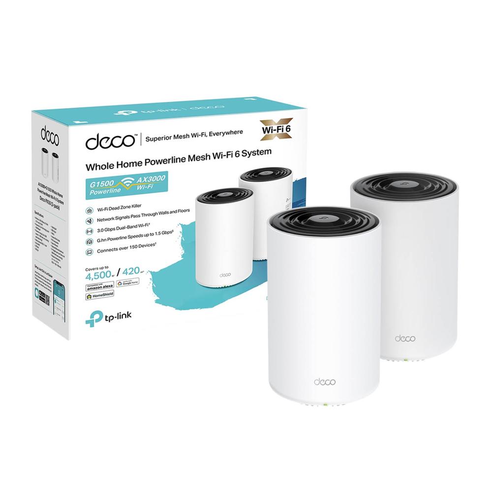 Mesh Deco PX50 2-pack Tp-Link Dual-Band WiFi 6 PLC AI + G1500 Mesh Deco PX50 2-pack Tp-Link Dual-Band WiFi 6 PLC AI + G1500