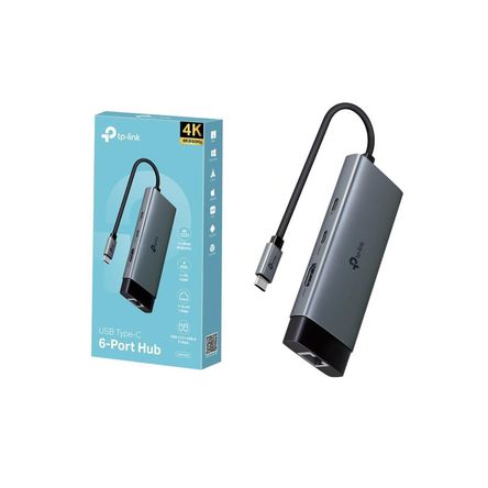TP-LINK Adaptador Hub UH6120C USB Tipo C  6 puertos en 1