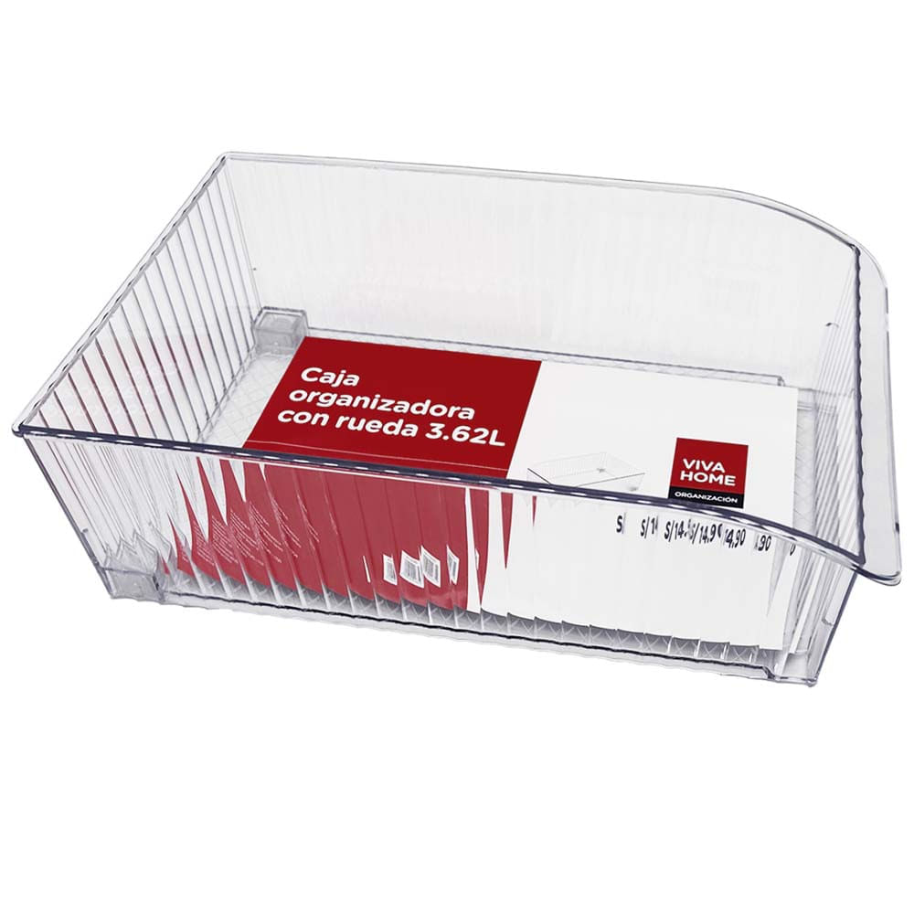 Caja Organizadora VIVA HOME Larg Con Rueda 3.62L