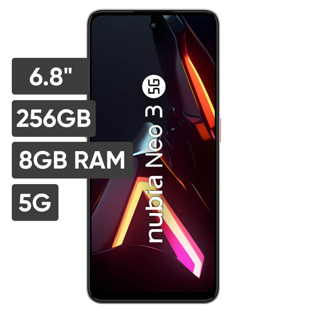 Smartphone ZTE Nubia NEO 3 6.8"" 8GB 256GB 50 MP + 2MP Plateado