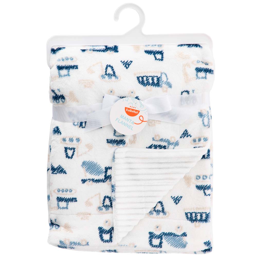 Cuna Manta Flannel Carritos BABY EUREKA