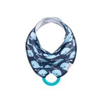 Babero Para Bebe Dr Browns Bandana Con Mordedor De Aprendisaje Ballenas