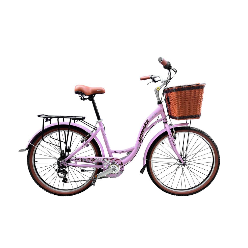 Bicicleta Monark Romantic Aro 26 Lila
