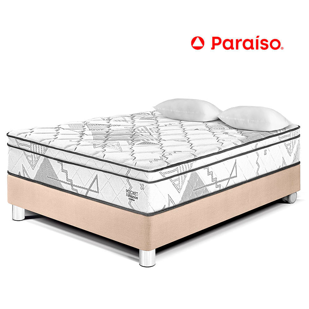 Cama Pocket Advance 2 Plazas Champagne