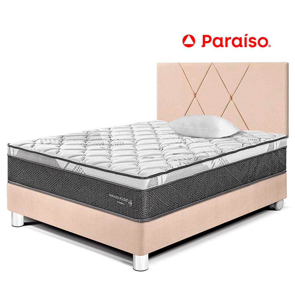 Dormitorio Pocket Star 1.5 Plazas Cabecera Loft Champagne