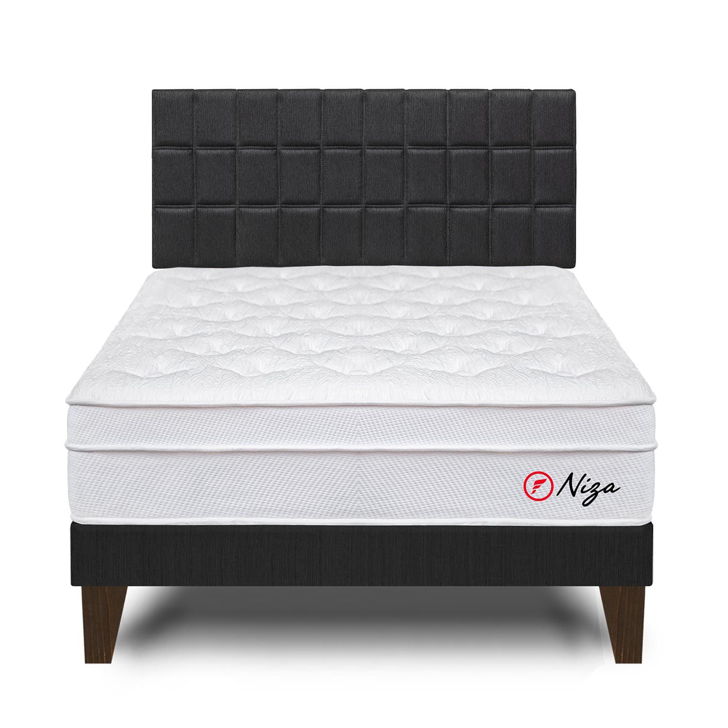 Dormitorio Europeo Niza King Gris