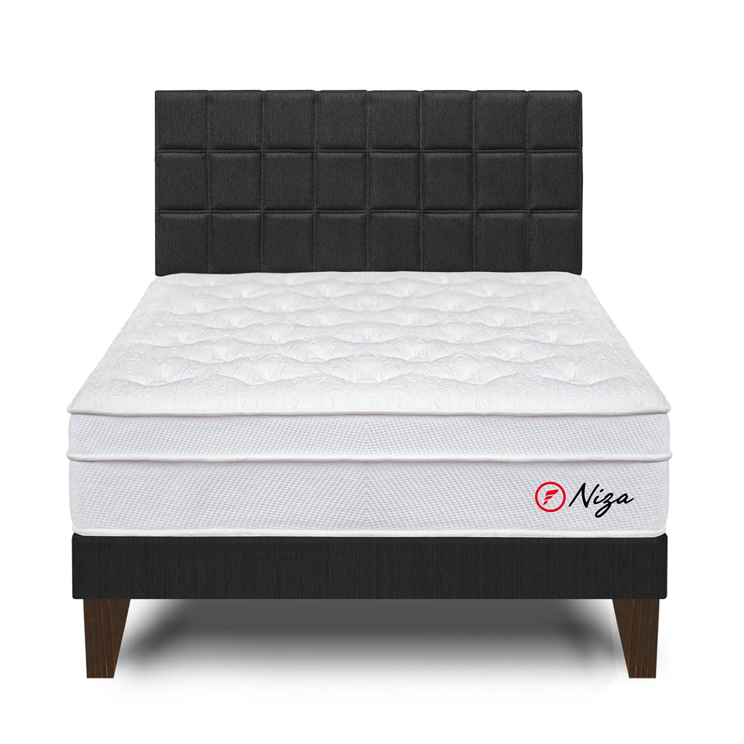 Dormitorio Europeo Niza Queen Gris