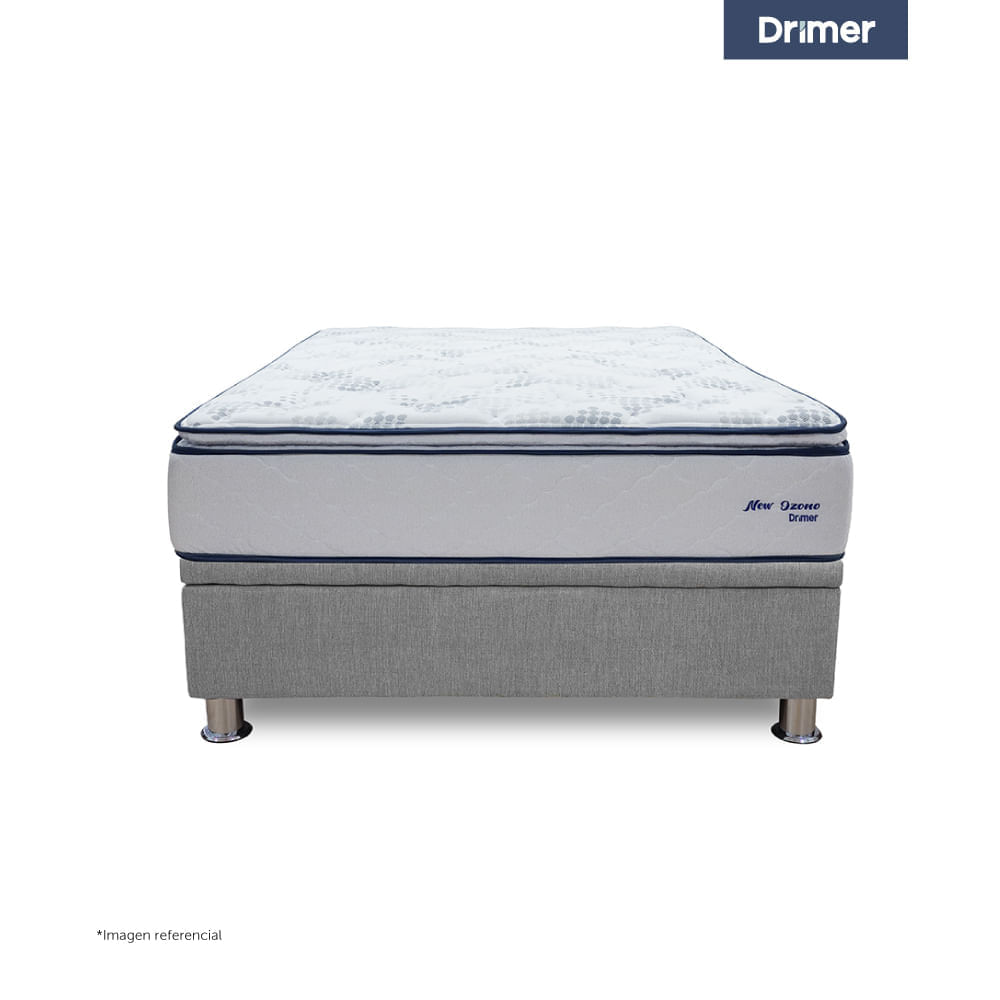 Cama Practibox New Ozono Queen Gris Plata