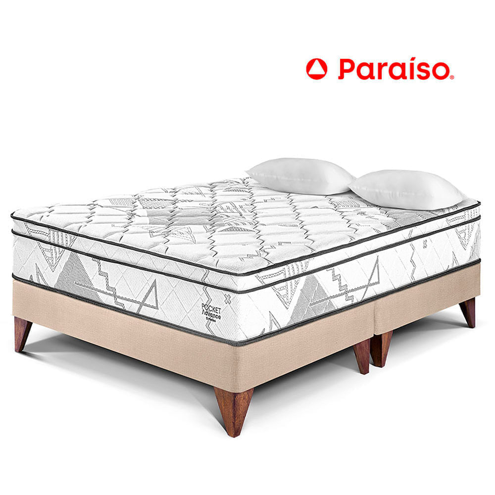 Cama Europea Pocket Advance Queen Champagne