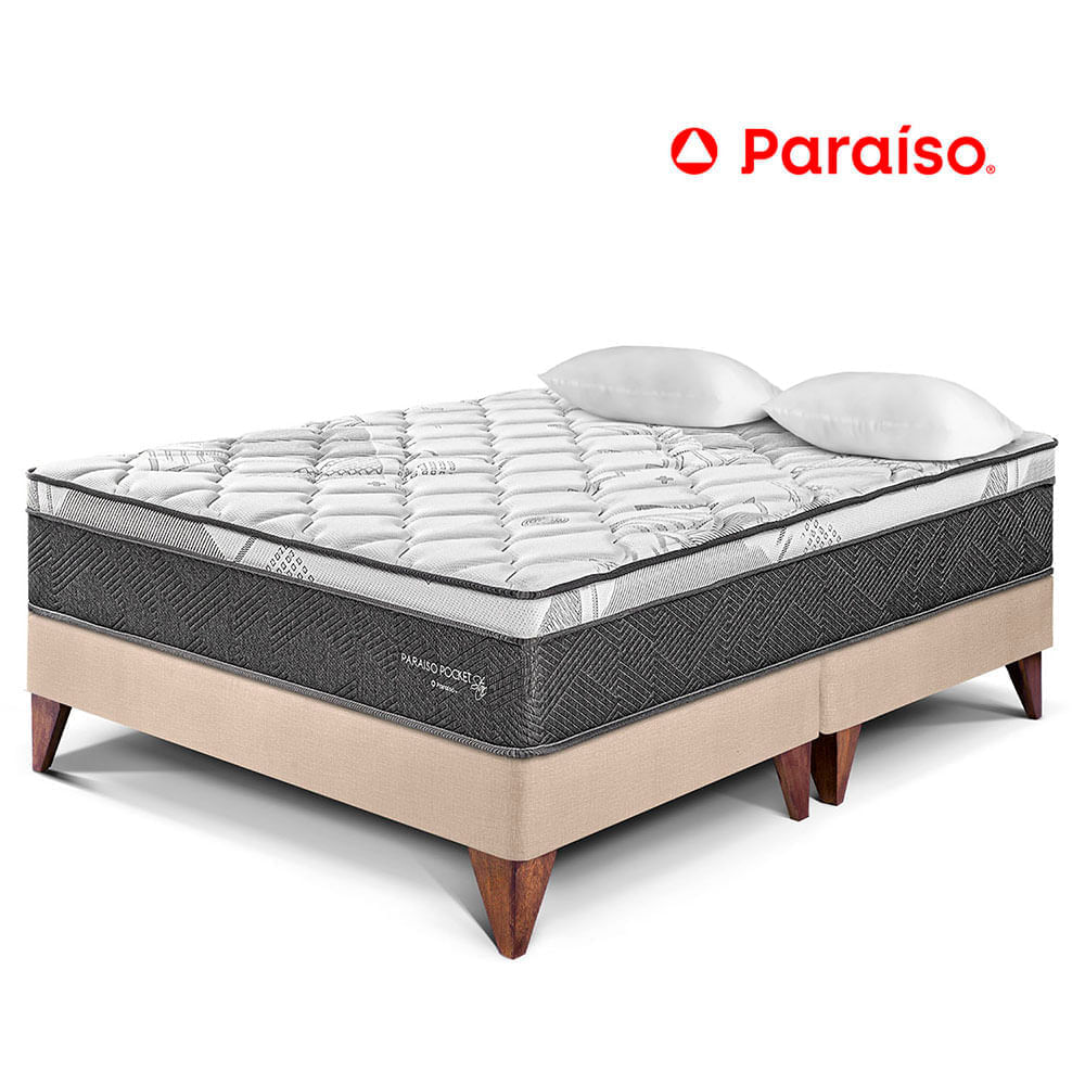 Cama Europea Pocket Star Queen Champagne