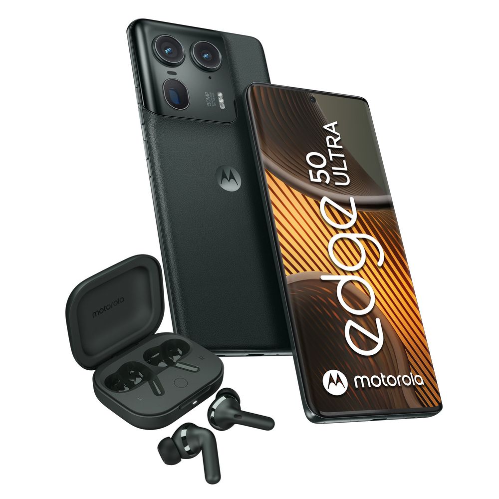 Celular Motorola Edge 50 Ultra 6.7"" 12GB RAM 512GB Negro + Motobuds