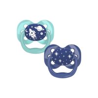 Chupones Dr Browns Set De 2 Advantage De 0 A 6M Azul/Verde Estrellas